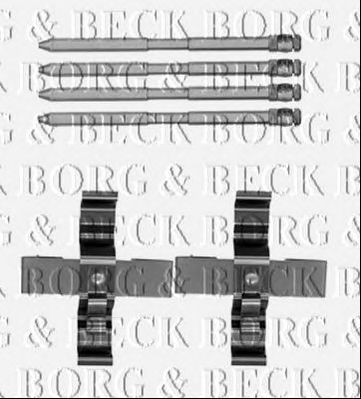 BORG & BECK bbk1501 -  Комплектующие, колодки дискового тормоза